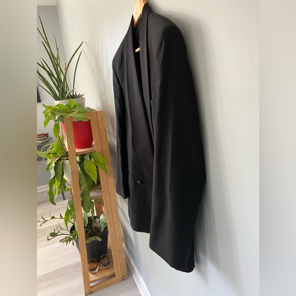 Neil Allyn 39R Black Tuxedo Jacket Blazer Solid 100% Wool - Picture 3 of 6